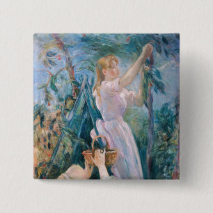 Macaron Carré 5 Cm Berthe Morisot - Le Sicker À Cerise