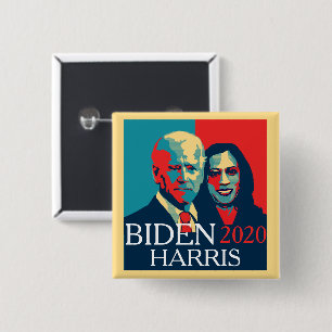 Macaron Carré 5 Cm Biden et Harris