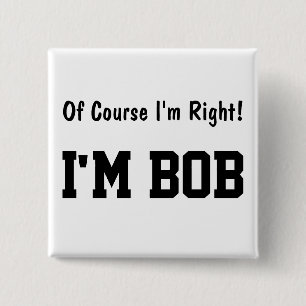 Macaron Carré 5 Cm Bien sûr que j'ai raison