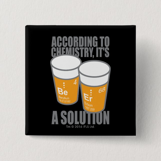 MACARON CARRÉ 5 CM BIÈRE (Devant)