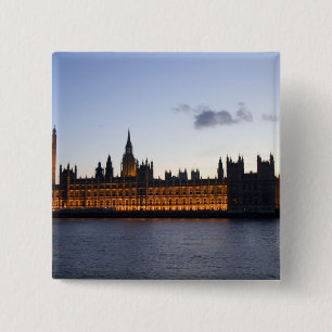 Macaron Carré 5 Cm Big Ben et les Houses of Parliament dans la ville