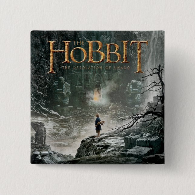 Macaron Carré 5 Cm BILBO BAGGINS™ à Erebor (Devant)