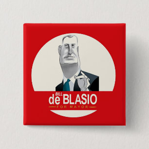 Macaron Carré 5 Cm Bill de Blasio NYC maire 2013