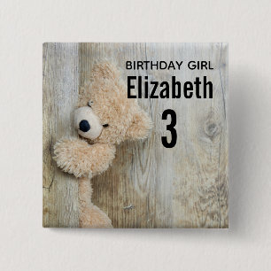 Macaron Carré 5 Cm Birthday Girl Cute Stuffé Ours Photo