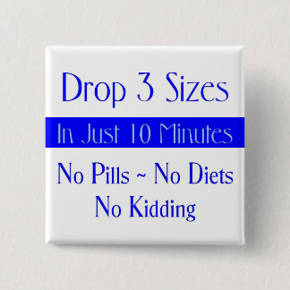 Macaron Carré 5 Cm Bleu de la baisse 3 de bouton