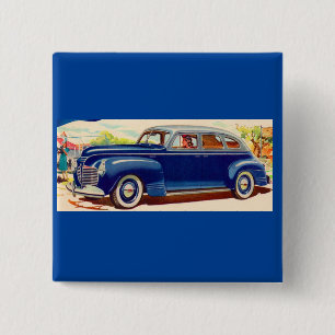 Macaron Carré 5 Cm bleu Plymouth 1941