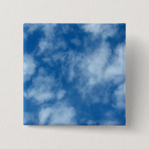 Macaron Carré 5 Cm Blue Sky with Clouds Photo