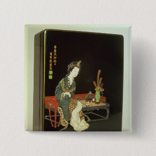 Macaron Carré 5 Cm Boîte d'écriture de style chinois