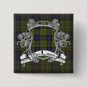 Macaron Carré 5 Cm Bouclier de tartan de MacLaren