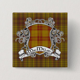 Macaron Carré 5 Cm Bouclier de tartan de MacMillan