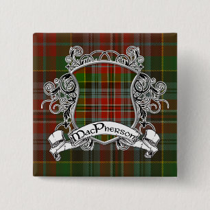 Macaron Carré 5 Cm Bouclier Tartan MacPherson
