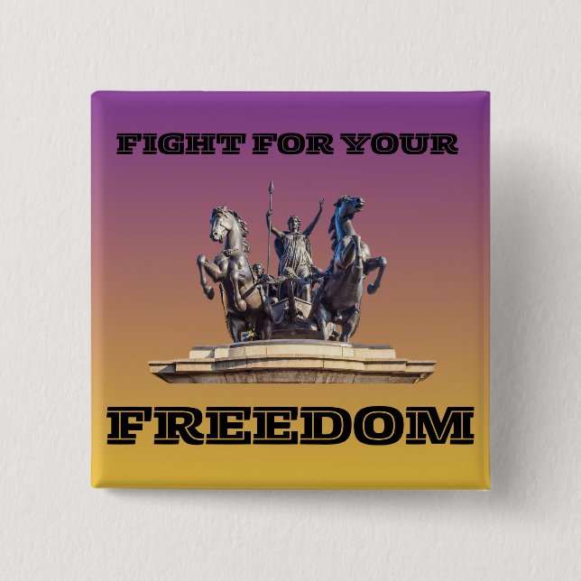 Macaron Carré 5 Cm Boudicca (Devant)