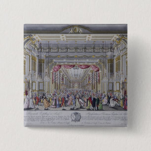 Macaron Carré 5 Cm Boule suivant le couronnement de Leopold