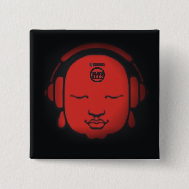 Macaron Carré 5 Cm bouton (Devant)