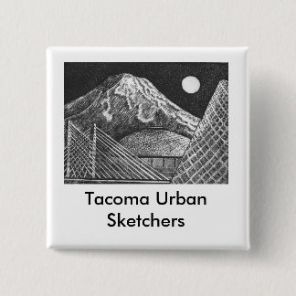 Macaron Carré 5 Cm Bouton