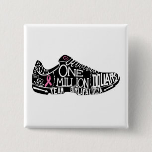 Macaron Carré 5 Cm " bouton 2x2 carré