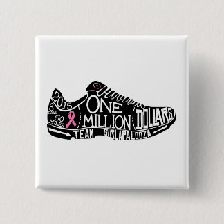 Macaron Carré 5 Cm " bouton 2x2 carré