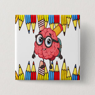 Macaron Carré 5 Cm Bouton à grains intelligents - Bouton de retour à 