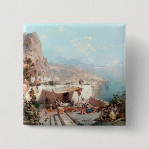 Macaron Carré 5 Cm Bouton Amalfi de Unterberger