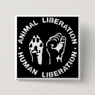 Macaron Carré 5 Cm Bouton animal de libération