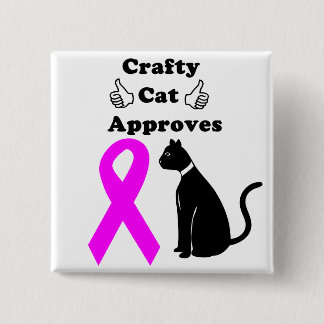 Macaron Carré 5 Cm Bouton astucieux du chat BCA