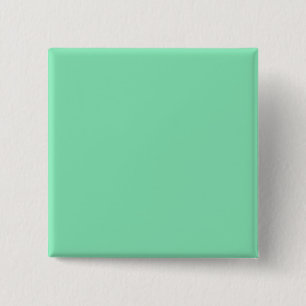 Macaron Carré 5 Cm Bouton avec un Arrière - plan vert à la menthe