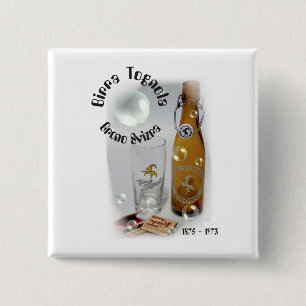 Macaron Carré 5 Cm Bouton Birra Tognola Grono