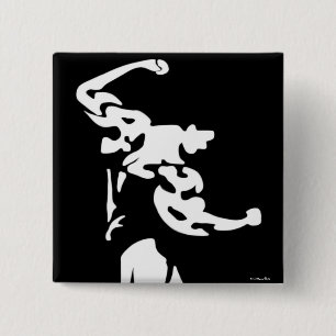 Macaron Carré 5 Cm Bouton Bodybuilding