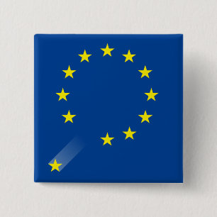 Macaron Carré 5 Cm Bouton BRITANNIQUE de Brexit