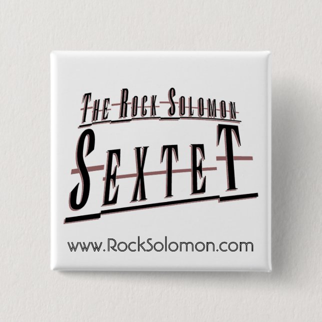 Macaron Carré 5 Cm Bouton carré (Devant)