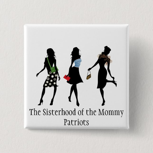 Macaron Carré 5 Cm Bouton carré (Devant)