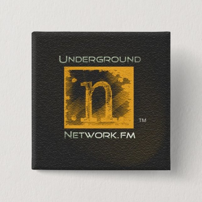 Macaron Carré 5 Cm Bouton carré (Devant)