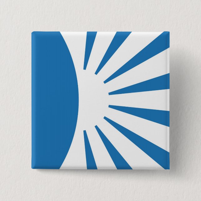 Macaron Carré 5 Cm Bouton carré (Devant)