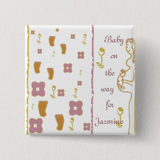 Macaron Carré 5 Cm Bouton Carré