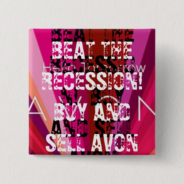 Macaron Carré 5 Cm Bouton carré (Devant)