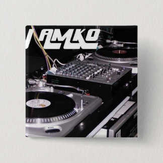 Macaron Carré 5 Cm Bouton carré