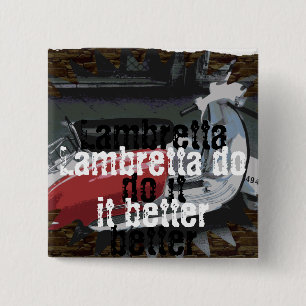 Macaron Carré 5 Cm Bouton carré