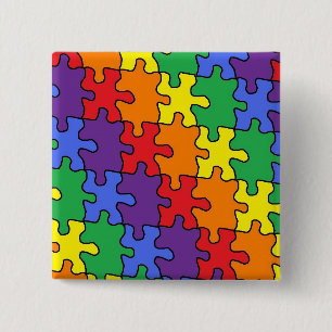 Macaron Carré 5 Cm Bouton Carré