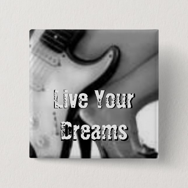 Macaron Carré 5 Cm Bouton carré (Devant)