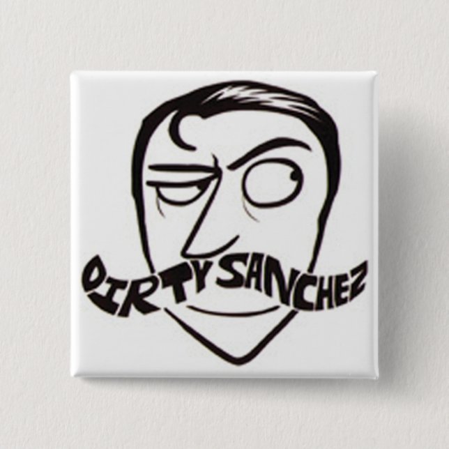 Macaron Carré 5 Cm Bouton carré (Devant)