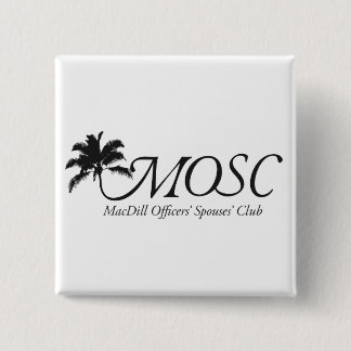 Macaron Carré 5 Cm Bouton carré avec le logo
