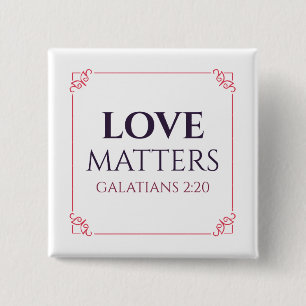 Macaron Carré 5 Cm Bouton Carré d'amour