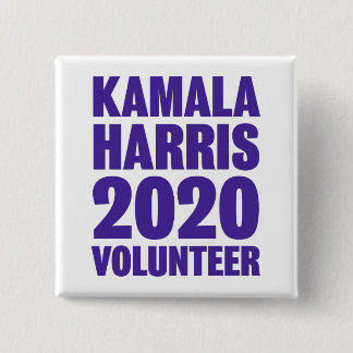 Macaron Carré 5 Cm Bouton Carré de 2 pouces de Kamala Harris Voluntee