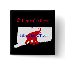 Bouton carré de CT de logo de #TeamTillett