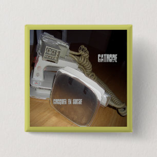 Macaron Carré 5 Cm Bouton carré de Defib