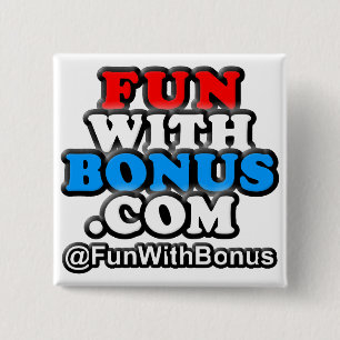 Macaron Carré 5 Cm bouton carré de FunWithBonus.com