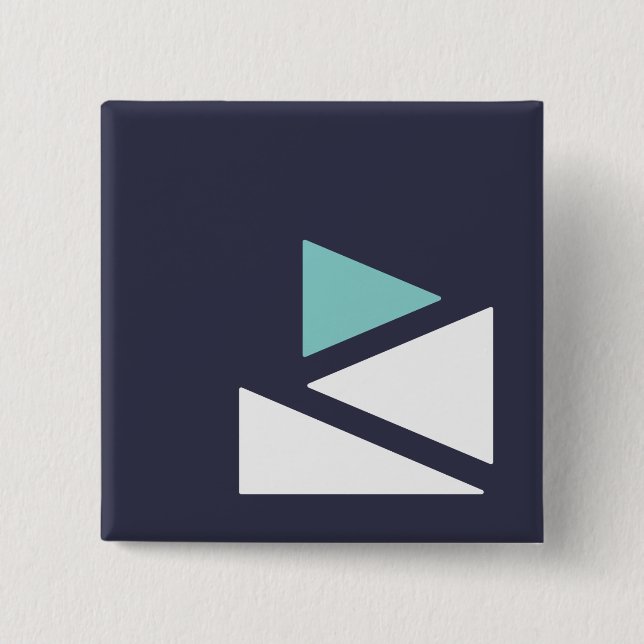 Macaron Carré 5 Cm Bouton carré de Glassbreakers (Devant)