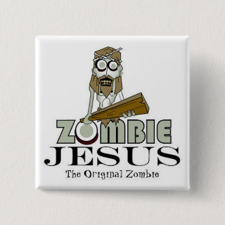 Macaron Carré 5 Cm Bouton carré de Jésus de zombi