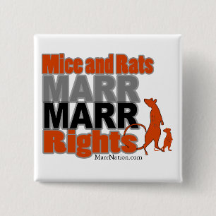 Macaron Carré 5 Cm Bouton carré de logo de MARR