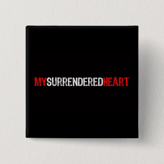 Macaron Carré 5 Cm bouton carré de msh (Devant)